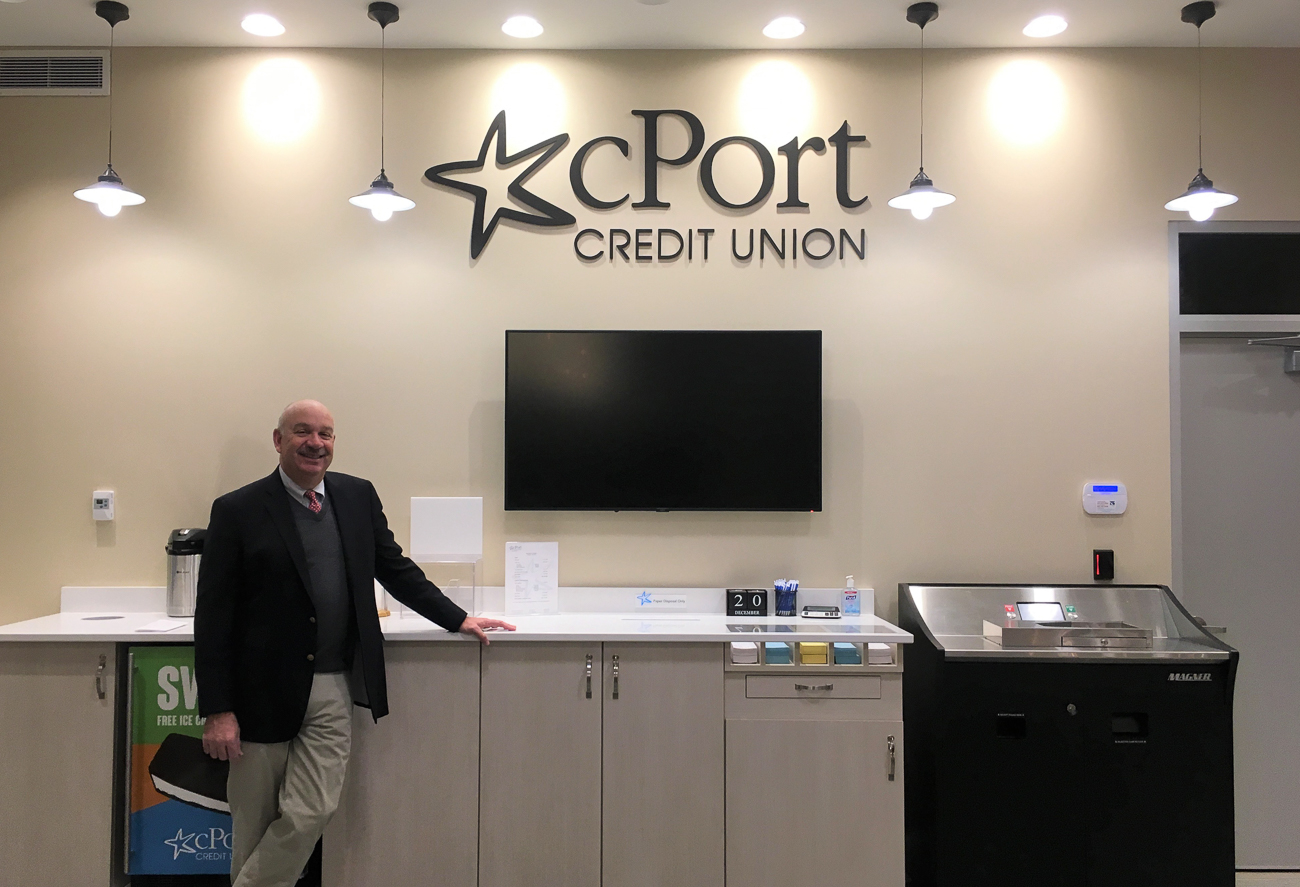 cPort Credit Union CEO & President Gene Ardito at Soft Opening