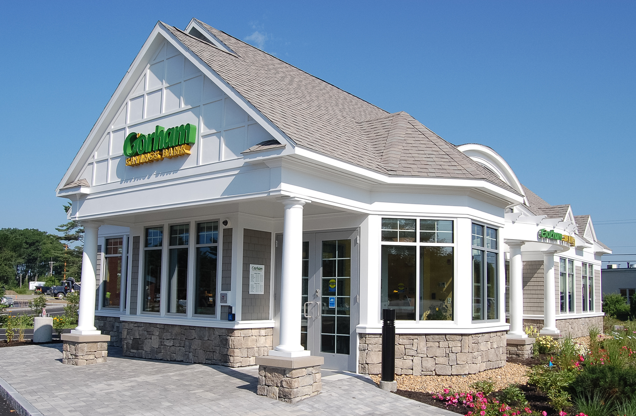 Gorham Savings Bank - Falmouth - LEED Gold - exterior